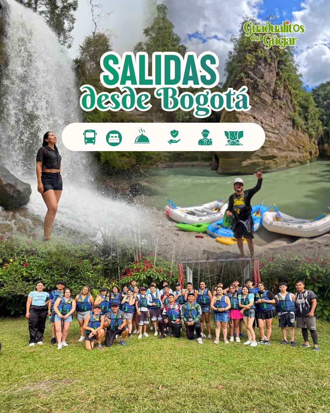 Desde Bogotá – Aventura Río Güejar 2D / 1N